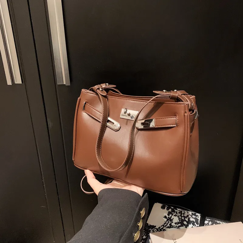 Yalu PU Shoulder Bag, Handbag Regular Women's Black/Red/Brown/Coffee-9