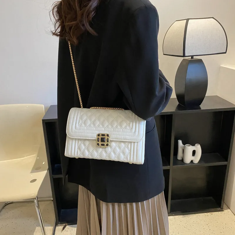 Yalu PU Crossbody Bag, Shoulder Bag Regular Women's Khaki/Black/Ecru/White-25