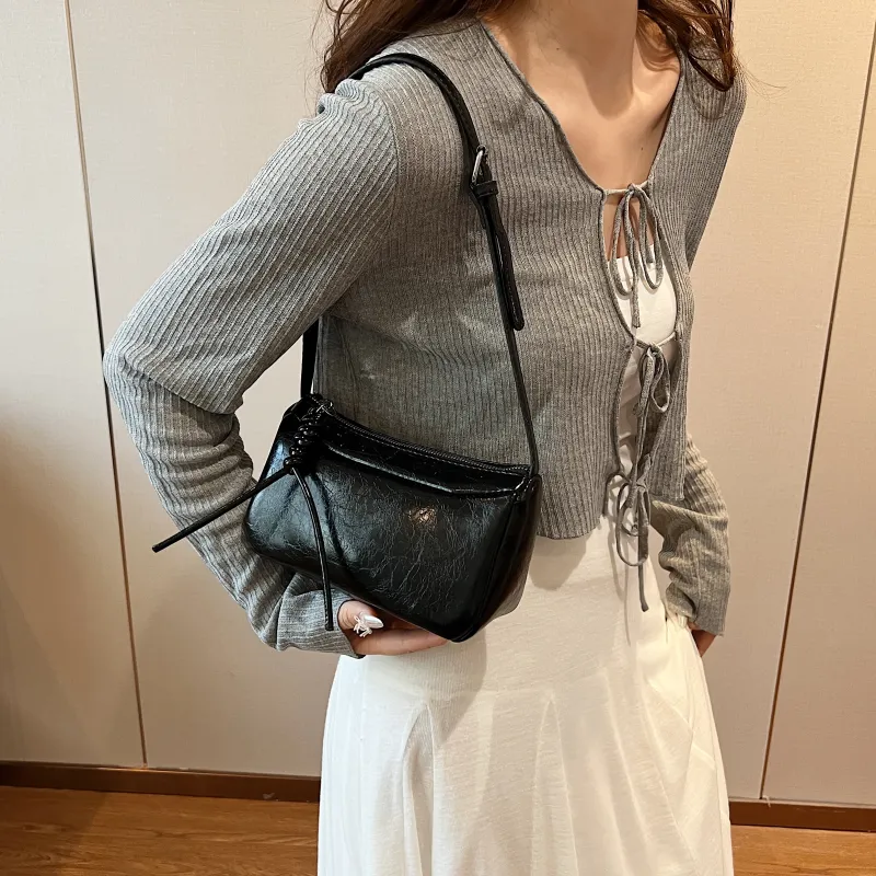 Yalu PU Shoulder Bag, Crossbody Bag Regular Women's Silver/Ecru/Black/Red-20