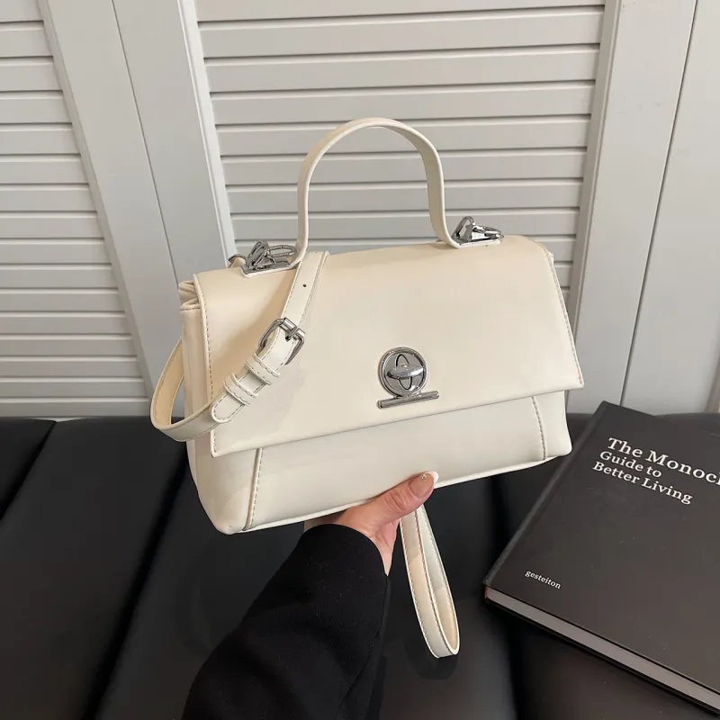 Yalu PU Handbag Women's Black/Light Brown/White/Khaki-18