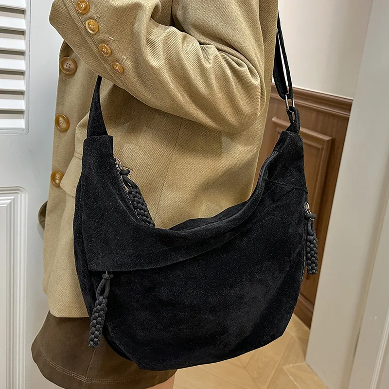 Yalu Suede Crossbody Bag, Shoulder Bag Regular Women's Multicolor-2