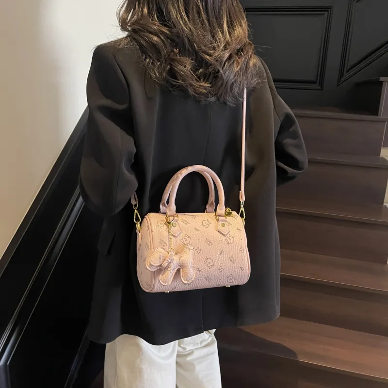 Yalu PU Shoulder Bag, Crossbody Bag, Handbag Women's Black/Khaki/Brown/Pink-23