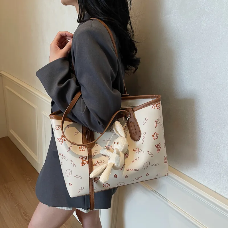 Yalu PU Portable One Shoulder Bag Regular Women's Pink/Khaki/Black/Brown-10