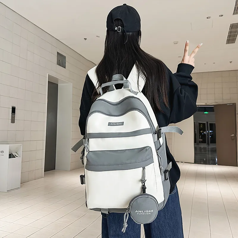 Yalu Nylon Backpack Unisex Multicolor-11