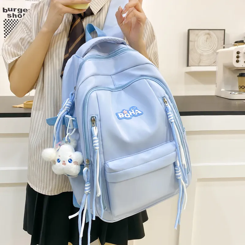 Yalu Nylon Backpack Unisex Multicolor-18