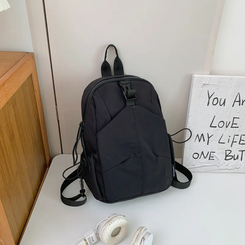 Yalu Nylon Backpack Regular Women's Black/Yellow/Khaki/Army Green/Blue-3