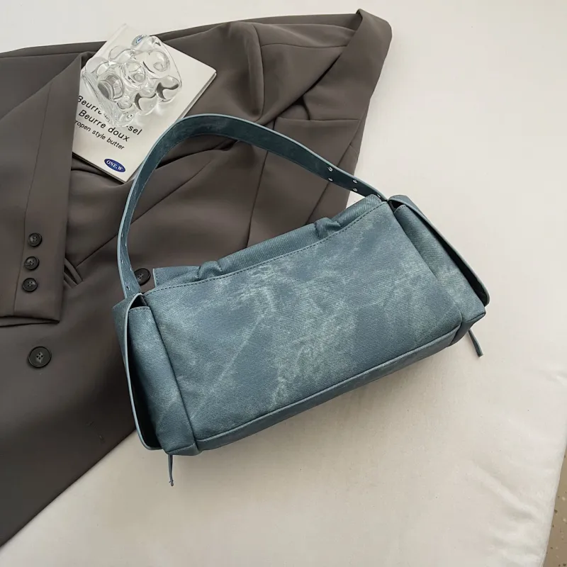 Yalu PU Shoulder Bag Women's Black/Blue/Coffee/Pink/Ecru-6