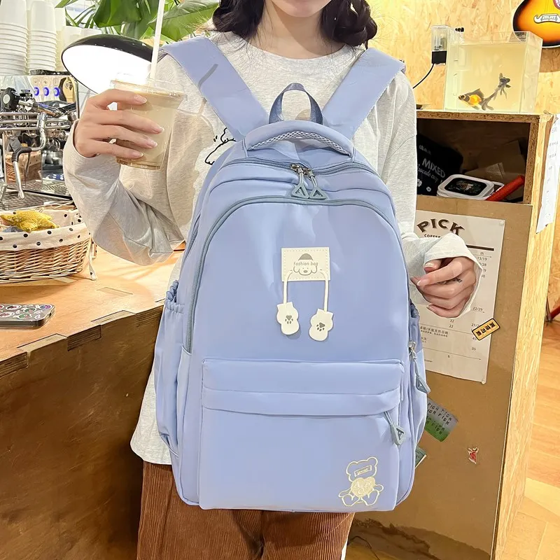 Yalu Composite Cloth Backpack Regular Unisex Multicolor-9