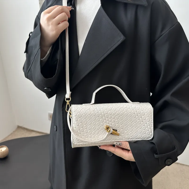 Yalu PU Shoulder Bag, Crossbody Bag, Handbag Regular Women's White/Black/Red-5