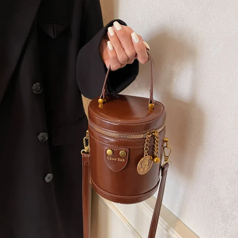 Yalu PU One Shoulder Crossbody Bucket Bag, Handbag Regular Women's Coffee/Black/Brown/Burgundy-10