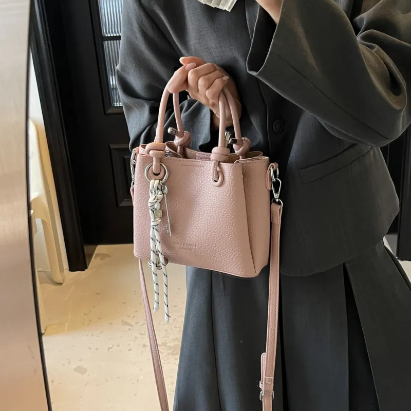 Yalu PU Handbags Shoulder Bag Crossbody Bag Women's Ecru/Black/Pink/Khaki-18