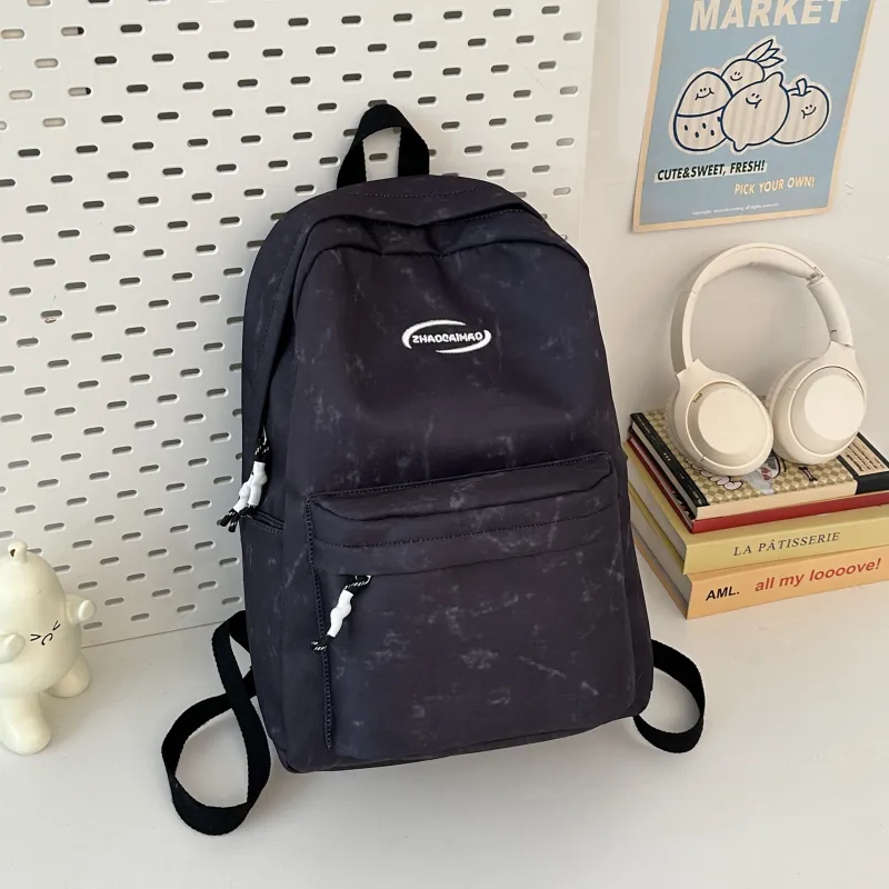 Yalu Nylon Backpack Regular Unisex Black/Red/Green/Blue/White-2
