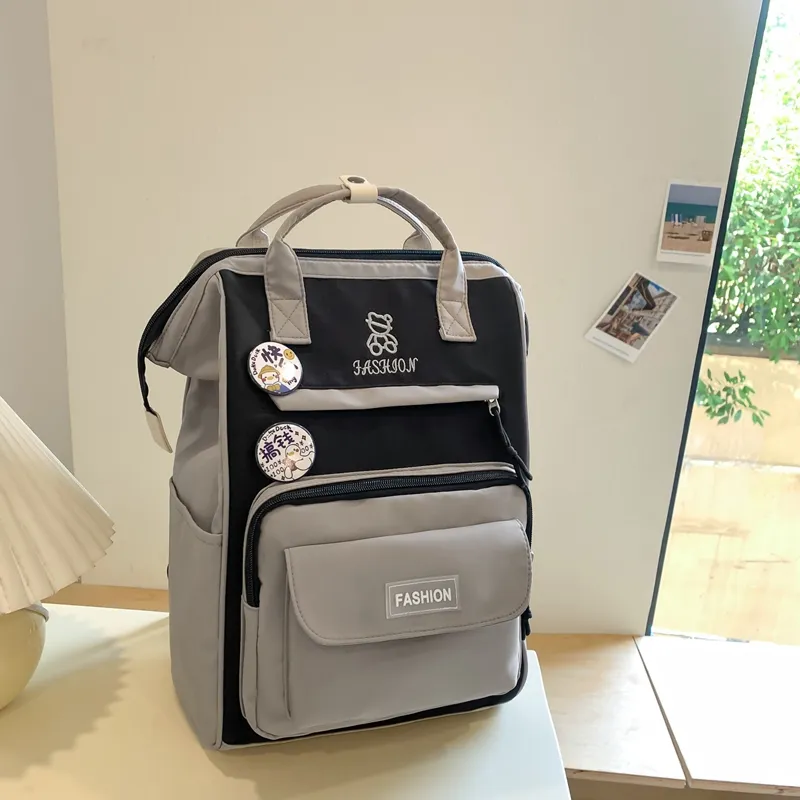 Yalu Nylon Combo Backpack Portable Backpacks Regular Unisex Multicolor-1