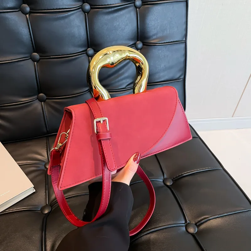 Yalu PU Handbag, Shoulder Bag Regular Women's Black/Red/Khaki/Coffee/Brown-6