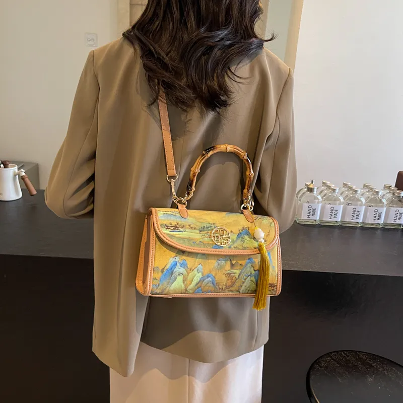 Yalu Handbags Khaki Shopping Bag-2