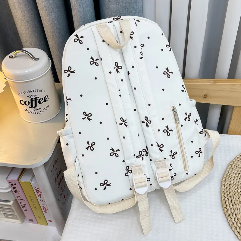 Yalu Nylon Backpack Women's Black/Violet/Khaki/Dark Blue/Pink-19