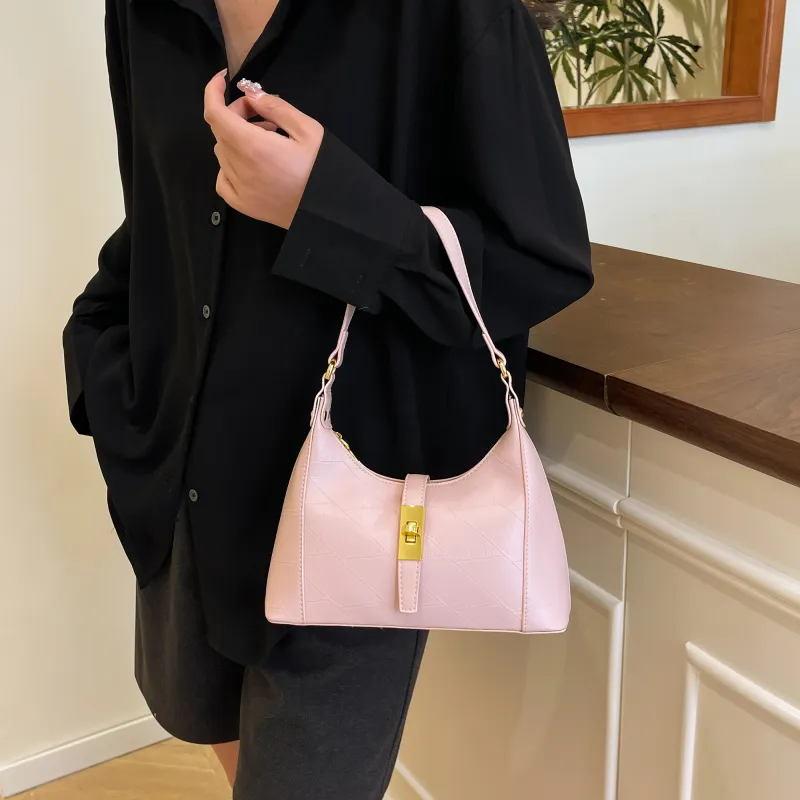 Yalu PU One Shoulder Handbag Crossbody Bag Regular Women's White/Pink/Green/Khaki/Black/Dark Khaki-13