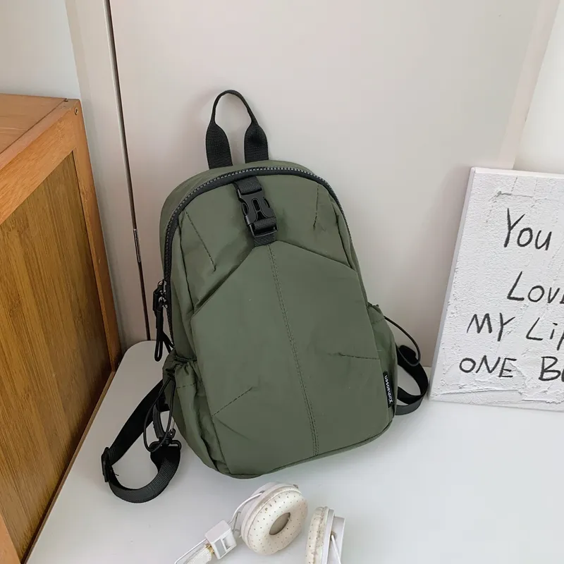 Yalu Nylon Backpack Regular Women's Black/Yellow/Khaki/Army Green/Blue-14