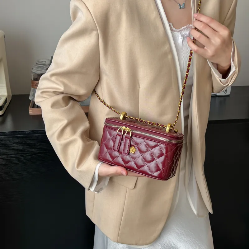 Yalu PU Shoulder Bag Women's Black/Red/White-10