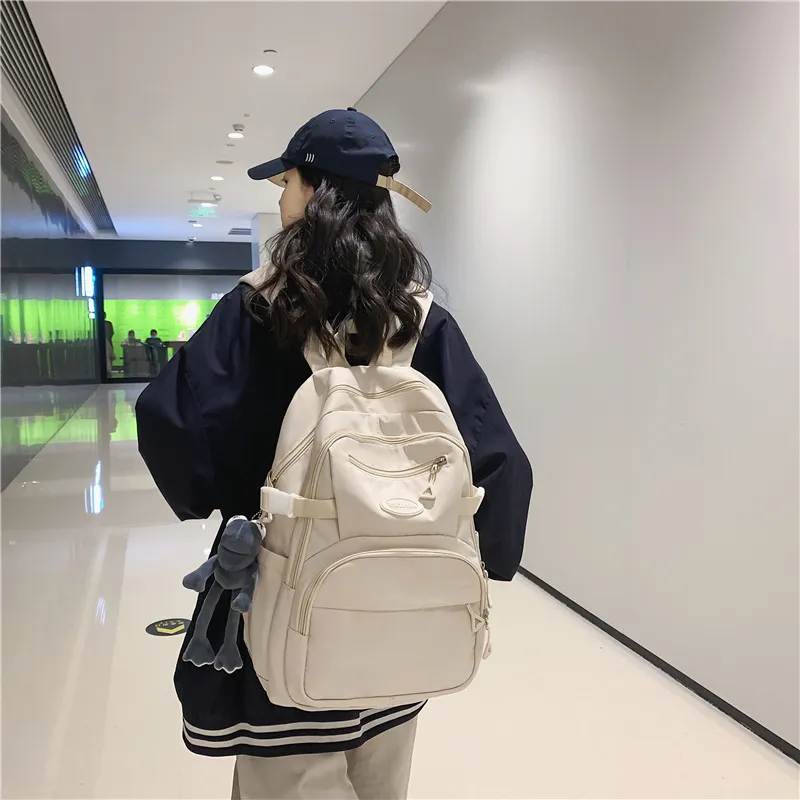 Yalu Nylon Backpack Regular Unisex Multicolor-15