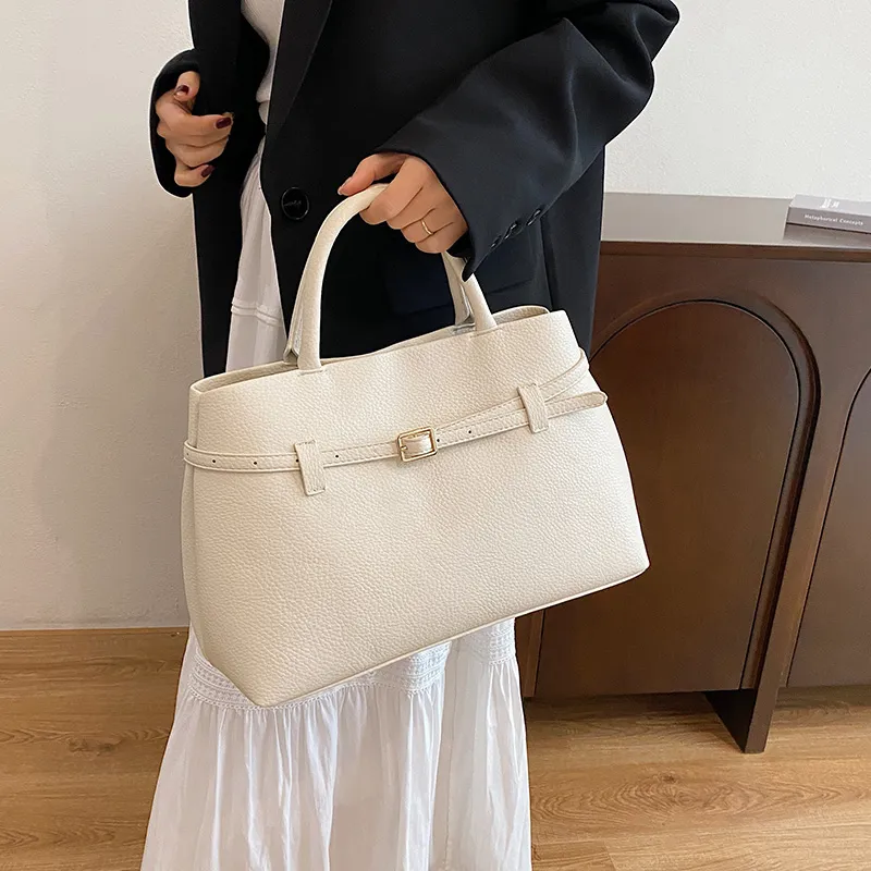 Yalu PU Handbag Regular Women's White/Black/Burgundy/Khaki-6