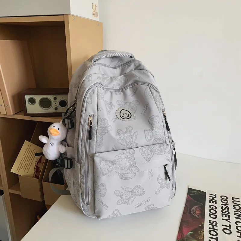 Yalu Nylon Backpack Regular Unisex Multicolor-20