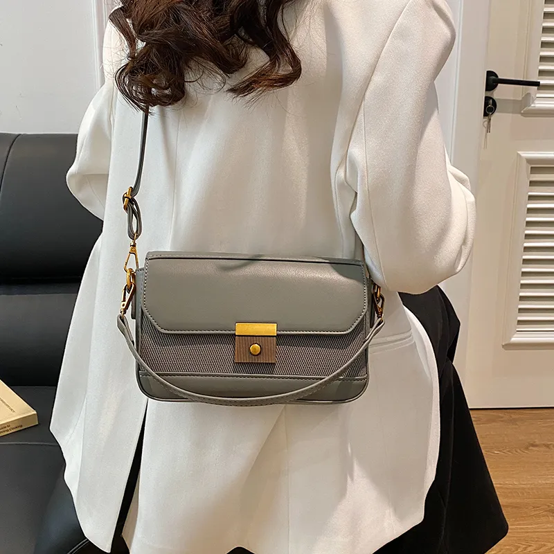Yalu PU Shoulder Bag, Crossbody Bag Regular Women's Black/White/Brown/Gray/Khaki/Green-26