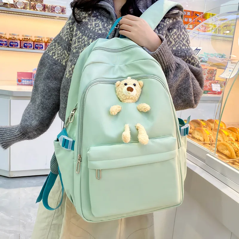 Yalu Nylon Backpack Unisex Multicolor-15