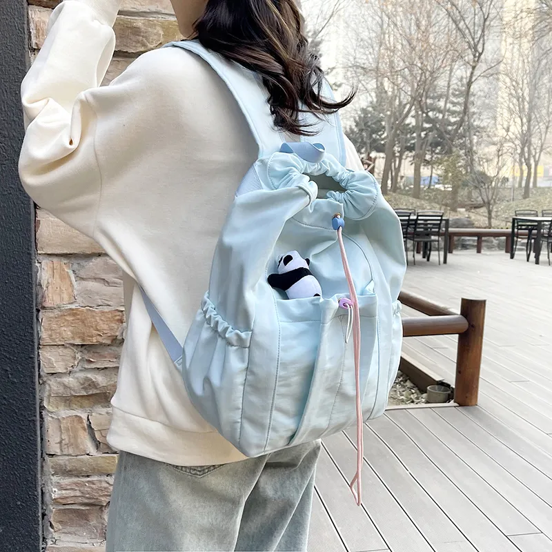 Yalu Nylon Backpack Regular Unisex Multicolor-22