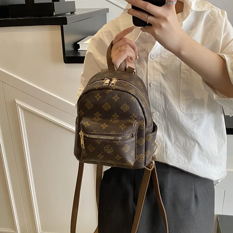 Yalu PU Backpack Women's White/Khaki/Coffee-8