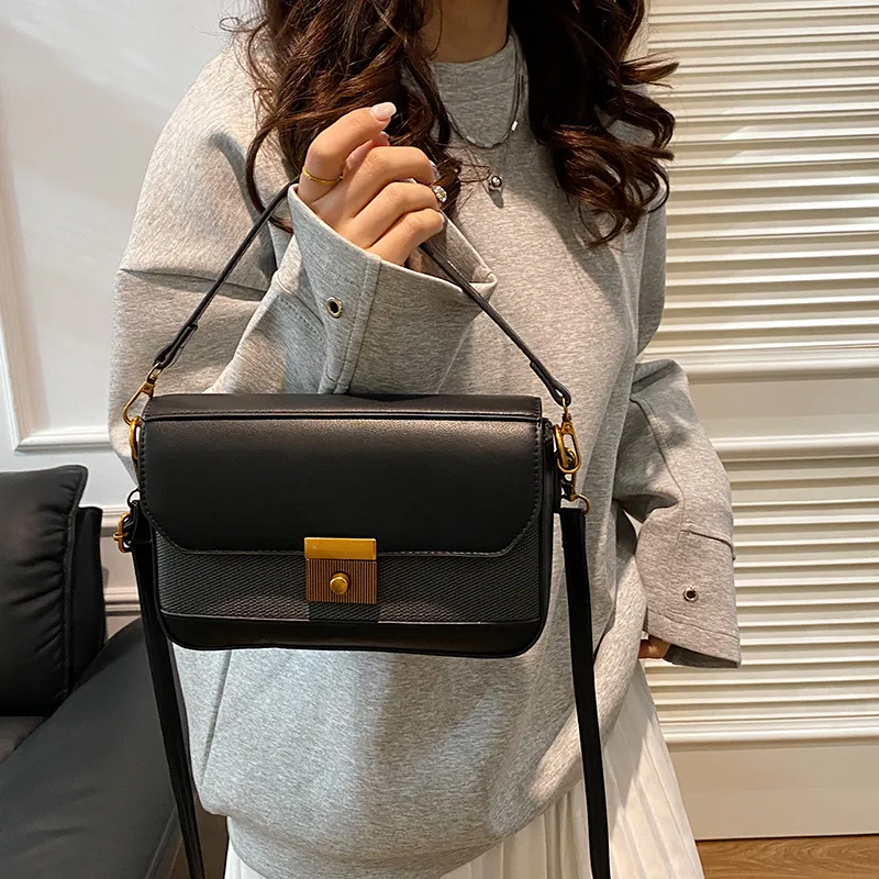 Yalu PU Shoulder Bag, Crossbody Bag Regular Women's Black/White/Brown/Gray/Khaki/Green-4