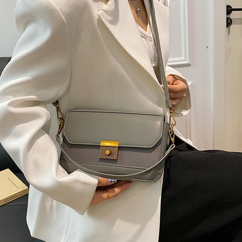 Yalu PU Shoulder Bag, Crossbody Bag Regular Women's Black/White/Brown/Gray/Khaki/Green-25