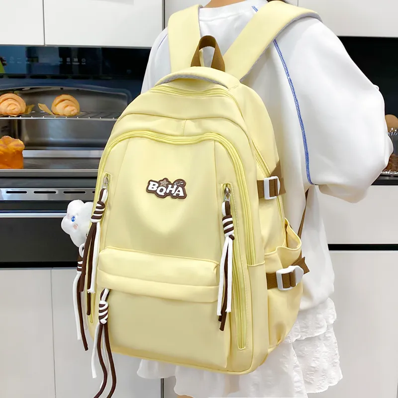Yalu Nylon Backpack Unisex Multicolor-5