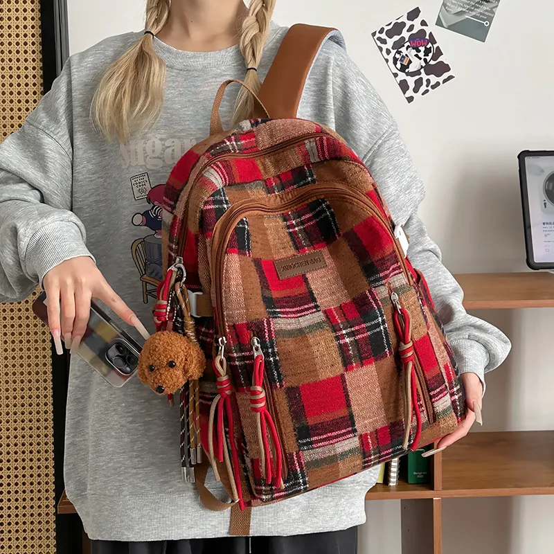 Yalu Nylon Backpack Unisex Multicolor-4