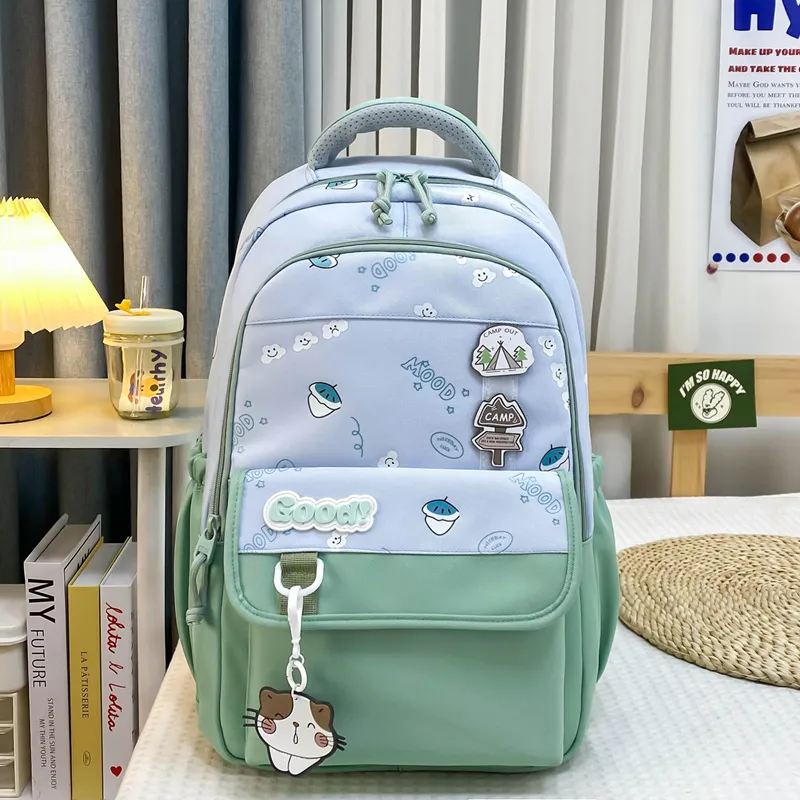 Yalu Nylon Backpack Regular Unisex Multicolor-19
