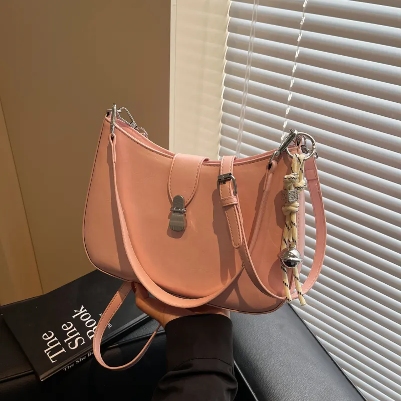 Yalu PU Crossbody Bag, Shoulder Bag Regular Women's Pink/White/Black/Beige Gray-3