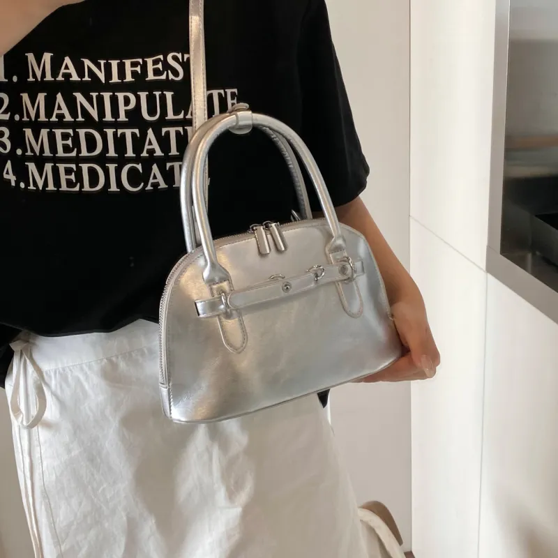 Yalu PU Handbags Shoulder Bag Crossbody Bag Regular Women's White Black Red/Silver/Blue-16