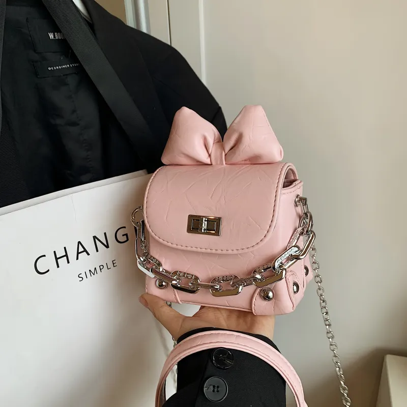 Yalu PU Crossbody Bag Handbag Shoulder Bag Regular Women's Black/Silver/Pink/White-20