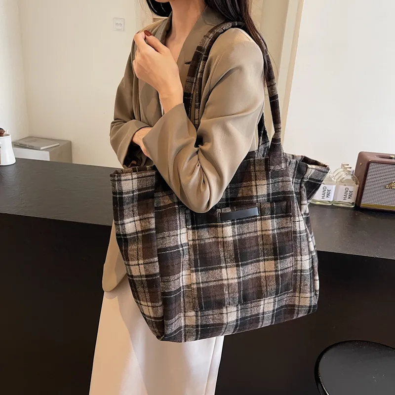 Yalu Fabric One Shoulder Handbag Regular Women's Gray/Burgundy/Coffee-5