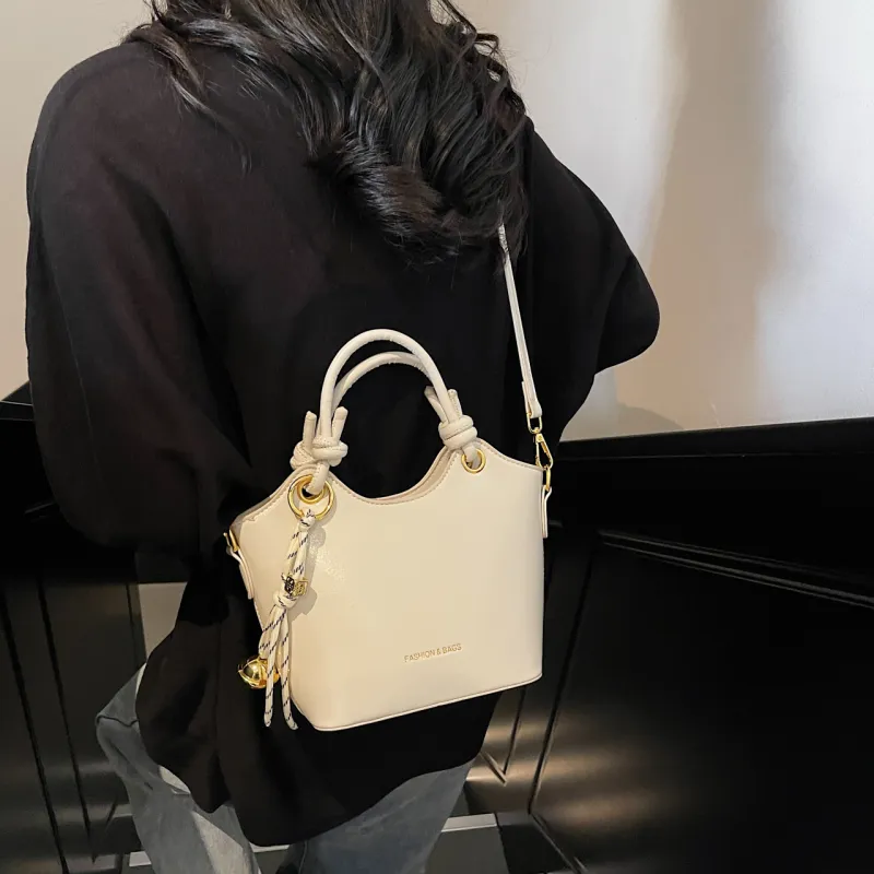 Yalu PU Shoulder Bag, Crossbody Bag, Handbag Regular Women's Black/Ecru/Pink/Green-12