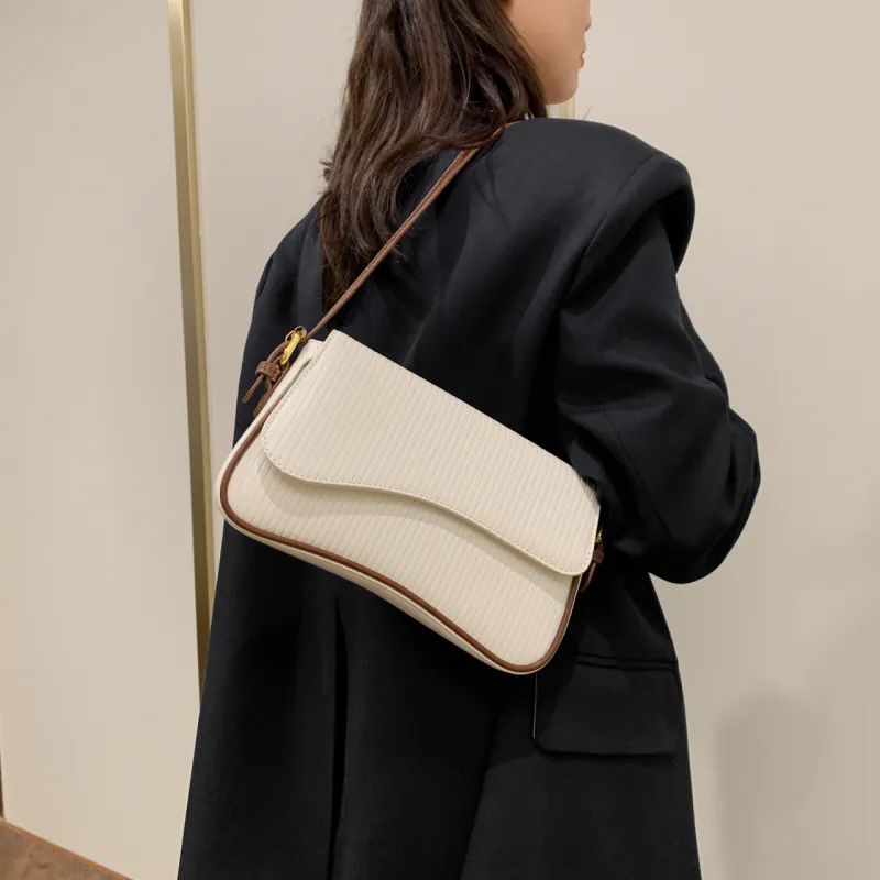 Yalu PU Portable Crossbody Bag, Shoulder Bag Women's White/Black/Coffee/Red-2