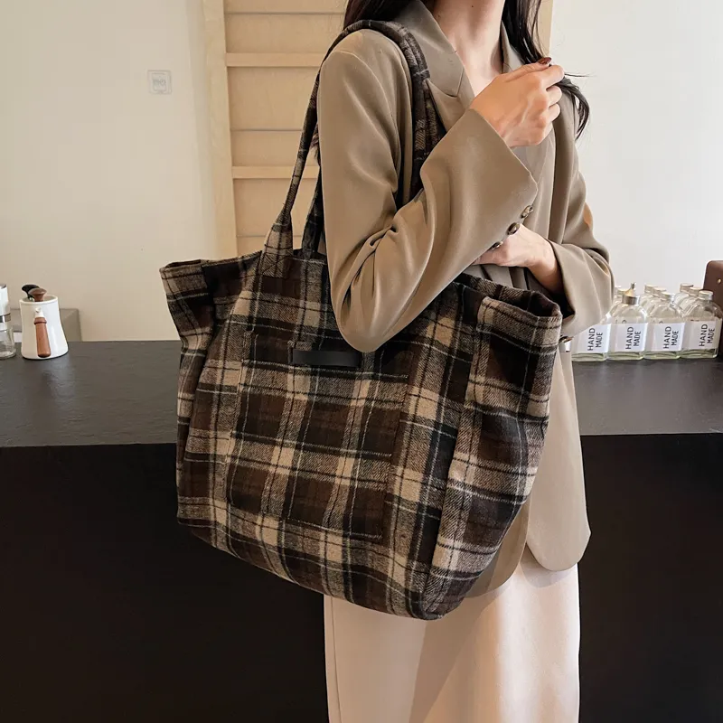 Yalu Fabric One Shoulder Handbag Regular Women's Gray/Burgundy/Coffee-6