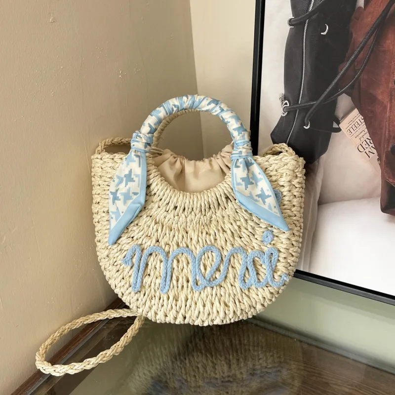 Yalu Woven Handbag Women's Orange/Yellow/Pink/Blue-22
