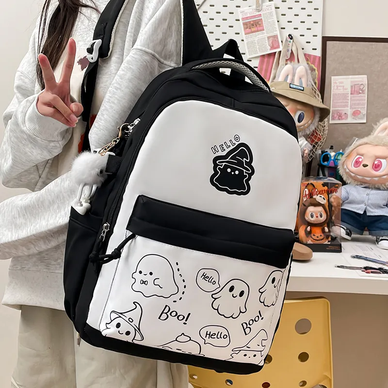 Yalu Nylon Backpack Unisex Multicolor-4