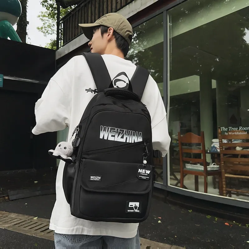 Yalu Nylon Backpack Unisex Multicolor-15