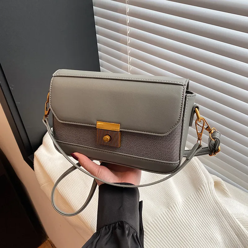 Yalu PU Shoulder Bag, Crossbody Bag Regular Women's Black/White/Brown/Gray/Khaki/Green-23