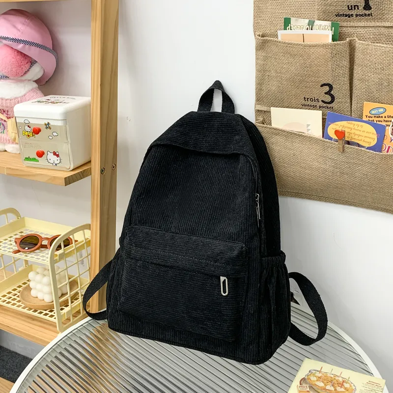 Yalu Corduroy Backpack Women's Multicolor-14