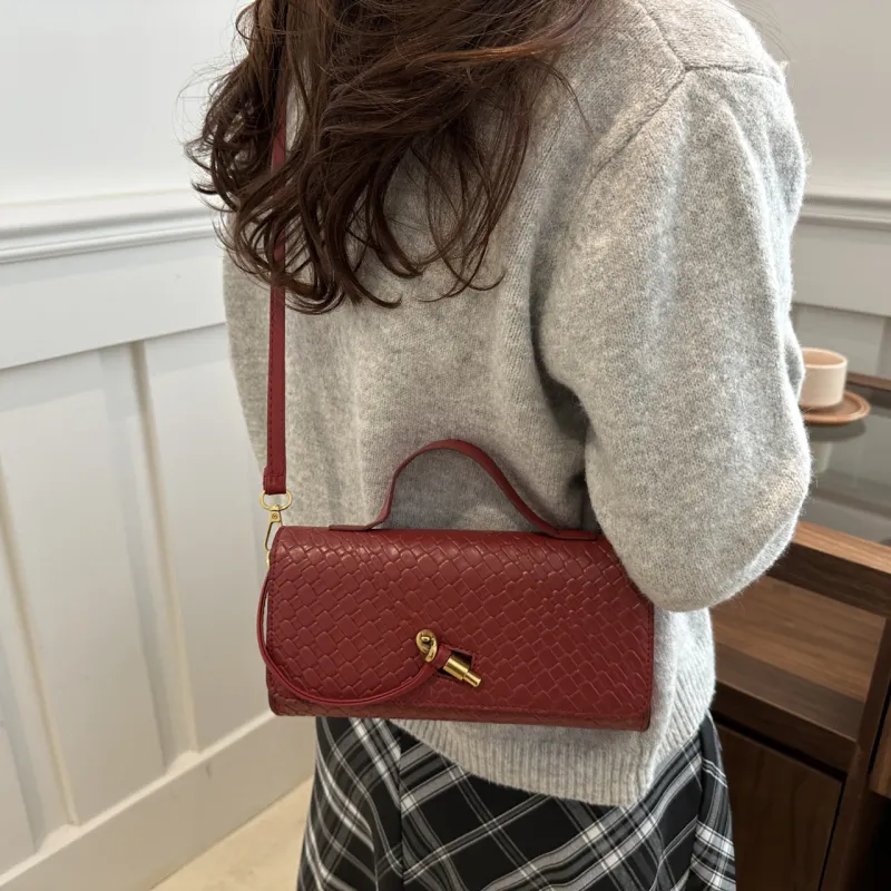 Yalu PU Shoulder Bag, Crossbody Bag, Handbag Regular Women's White/Black/Red-19