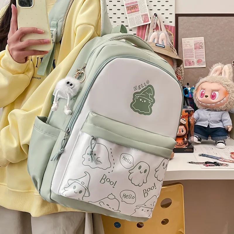 Yalu Nylon Backpack Unisex Multicolor-18