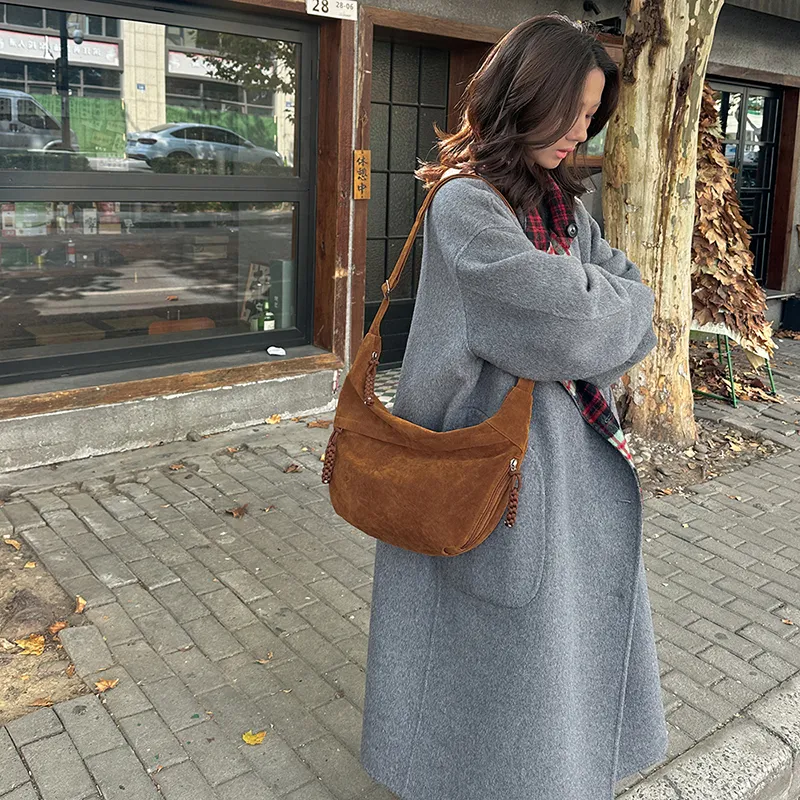 Yalu Suede Crossbody Bag, Shoulder Bag Regular Women's Multicolor-17